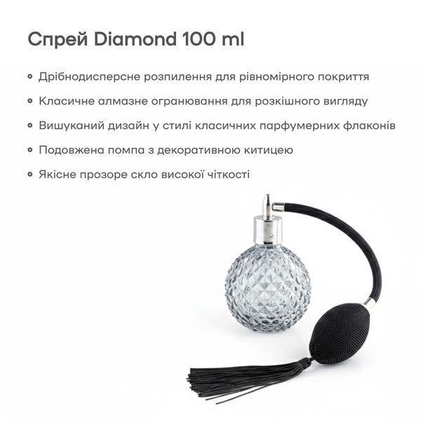 Спрей Diamond для коктейлей с длинной помпой 100 мл 11785-DB-F-100ml фото
