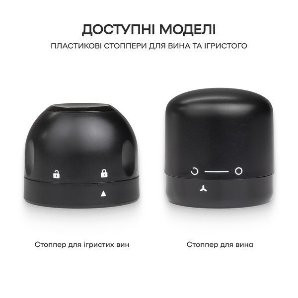 Стопер для ігристого вина з фіксатором 39524-ST-sp-b фото