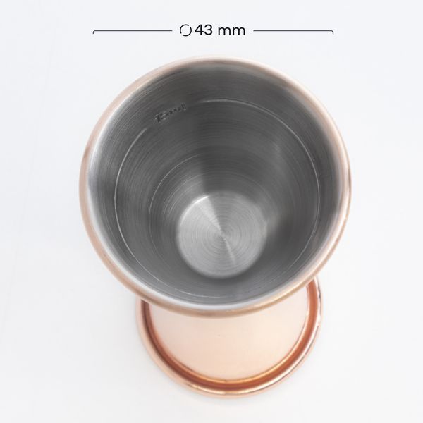Джиггер 25/50 мл с делениями 15/35 мл Медный 85460-Ji-25x50-j-c фото