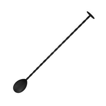 Барная ложка 27 см с мадлером Черная 43823-BS-27cm-t-b фото