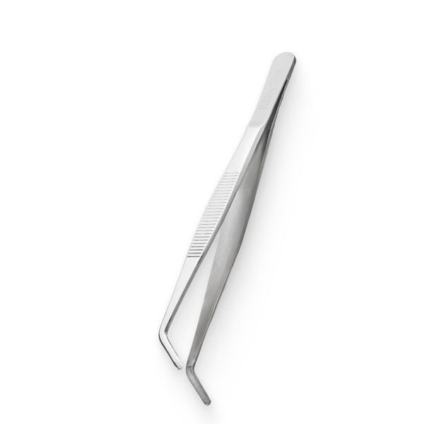 Пінцет для бару 20 см зігнутий сріблястий 70150-TW-20cm-cv фото