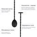 Барна ложка 27 см із мадлером Чорна 43823-BS-27cm-t-b фото 2