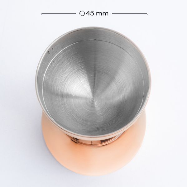 Джиггер Bell 30/60 с делениями 15/35 мл Медный 75241-Ji-30x60-b-c фото