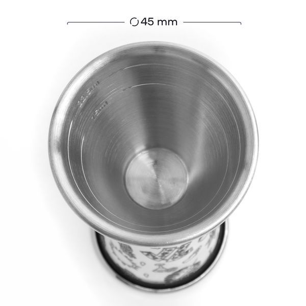 Джиггер 1/2 Oz (30/60 мл) с делениями с Гравировкой Тики 68435-Ji-30x60-j-s фото