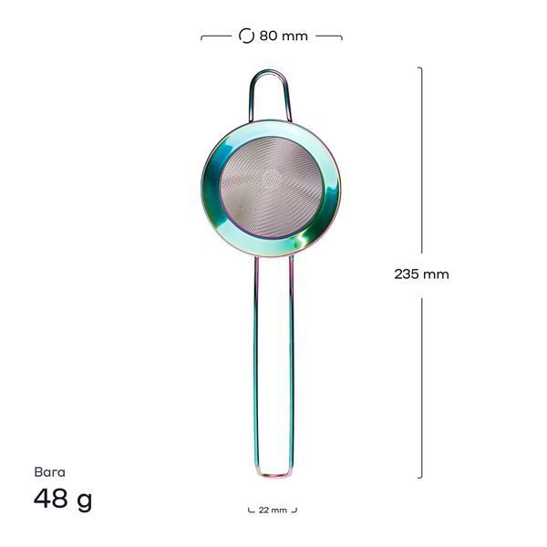 Файн стрейнер 75х40 мм райдужний Str-75x40mm-fine-rnb-01 фото