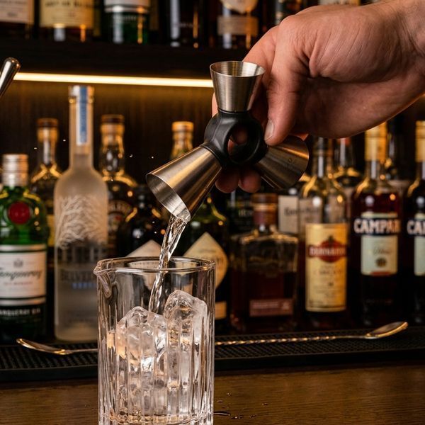 Джигер 1/2, 3/4, 1 oz (15/22,5/30 мл) потрійний Сріблястий 61723-Ji-O-t-s фото