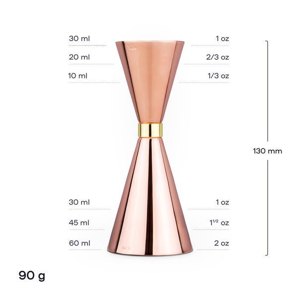 Джиггер Мистер Слим 30/60 с делениями Медный 54673-Ji-30x60-s-c фото