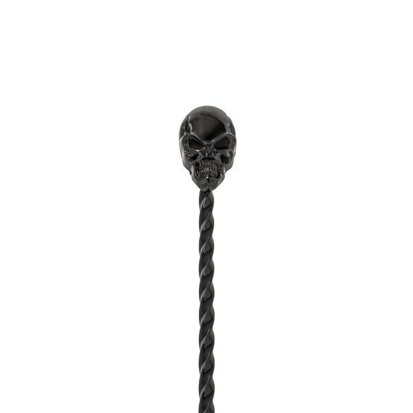 Барная ложка 33 см с черепом Черная 86241-BS-33cm-t-b фото